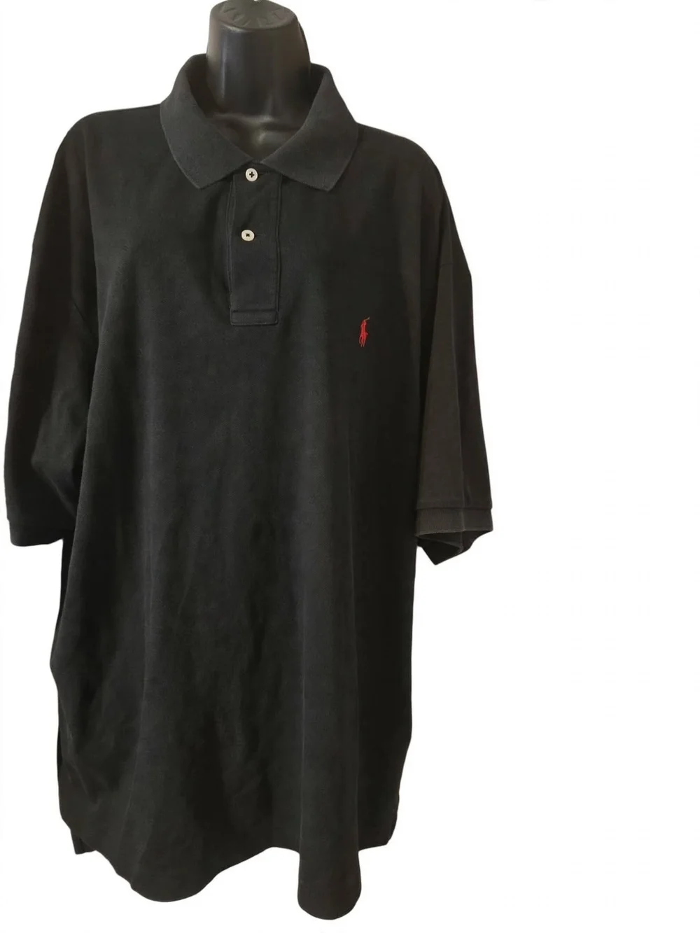 Polo by Ralph Lauren Men’s Black Polo Shirt with Red Logo